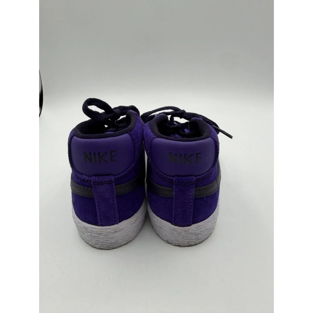 Nike Blazer Mid Purple Black 549551-502 Kids Size 8C Pre-Owned No Box